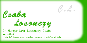 csaba losonczy business card